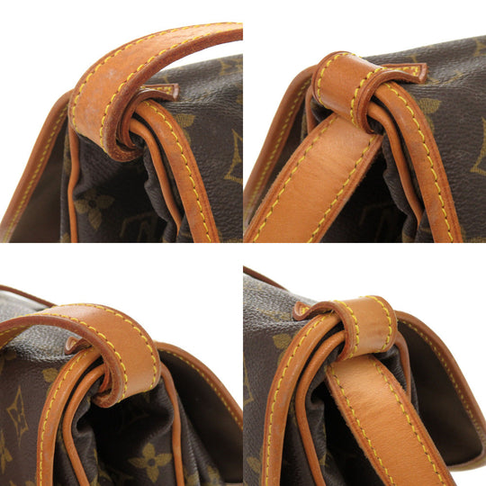 LOUIS VUITTON Shoulder Bag M42256 Monogram canvas Brown Monogram Saumur 30 Women Used Authentic