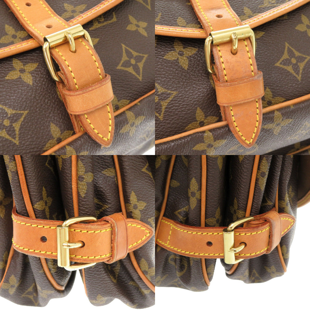 LOUIS VUITTON Shoulder Bag M42256 Monogram canvas Brown Monogram Saumur 30 Women Used Authentic