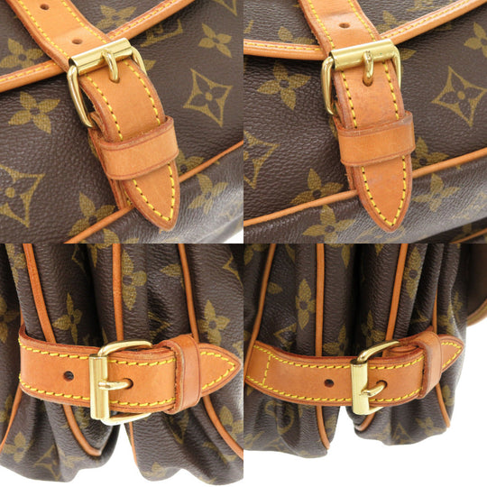 LOUIS VUITTON Shoulder Bag M42256 Monogram canvas Brown Monogram Saumur 30 Women Used Authentic