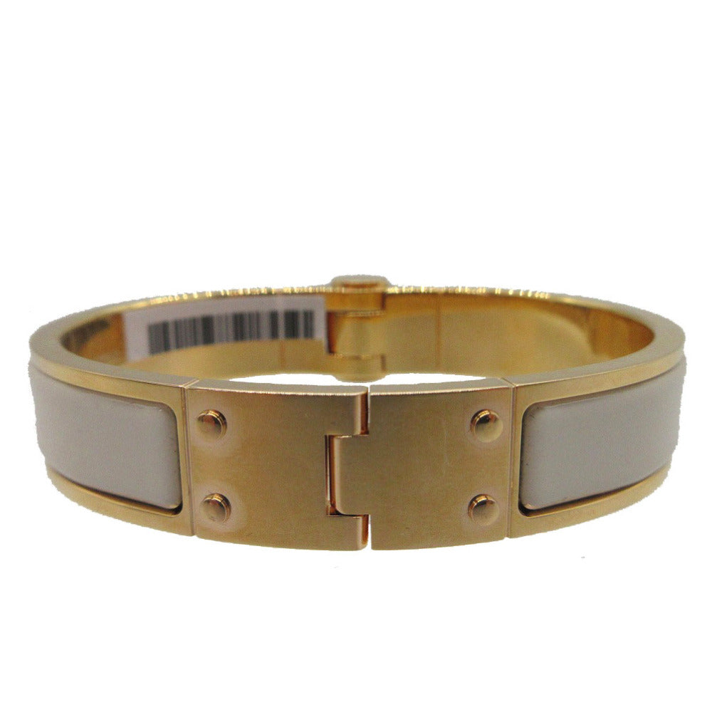 HERMES Bangle metal Ivory Charniere Women Used Authentic