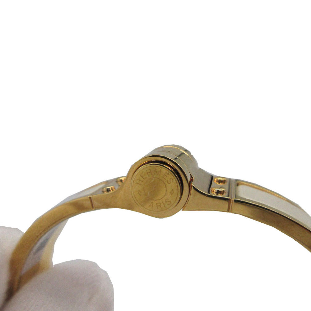 HERMES Bangle metal Ivory Charniere Women Used Authentic