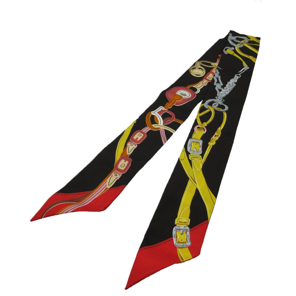 HERMES scarf silk Evennes Twilly Bride de Gala Applique Piqu Women Used Authentic