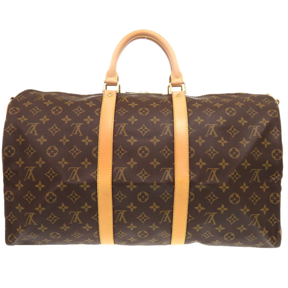 LOUIS VUITTON Boston Duffel bag M41416 Monogram canvas Brown Monogram Keepall bandouliere50 mens Used Authentic