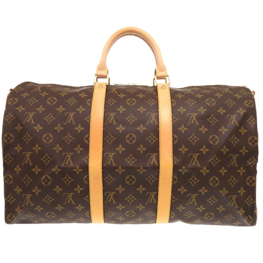 LOUIS VUITTON Boston Duffel bag M41416 Monogram canvas Brown Monogram Keepall bandouliere50 mens Used Authentic