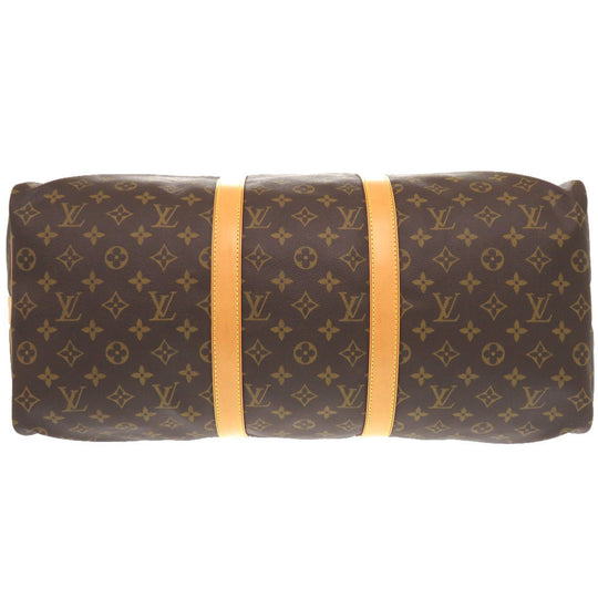 LOUIS VUITTON Boston Duffel bag M41416 Monogram canvas Brown Monogram Keepall bandouliere50 mens Used Authentic