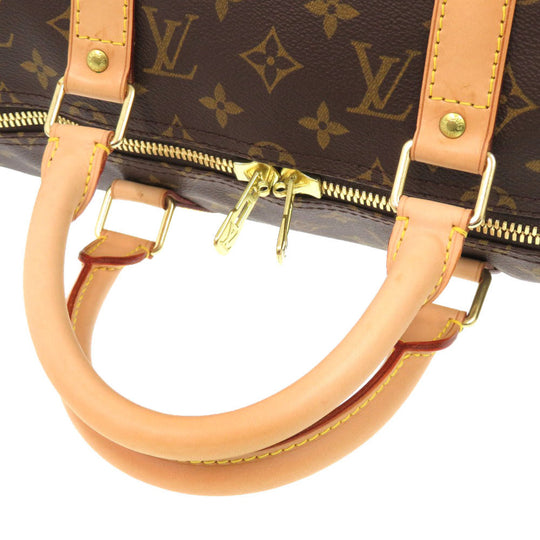 LOUIS VUITTON Boston Duffel bag M41416 Monogram canvas Brown Monogram Keepall bandouliere50 mens Used Authentic