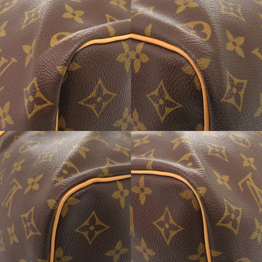 LOUIS VUITTON Boston Duffel bag M41416 Monogram canvas Brown Monogram Keepall bandouliere50 mens Used Authentic