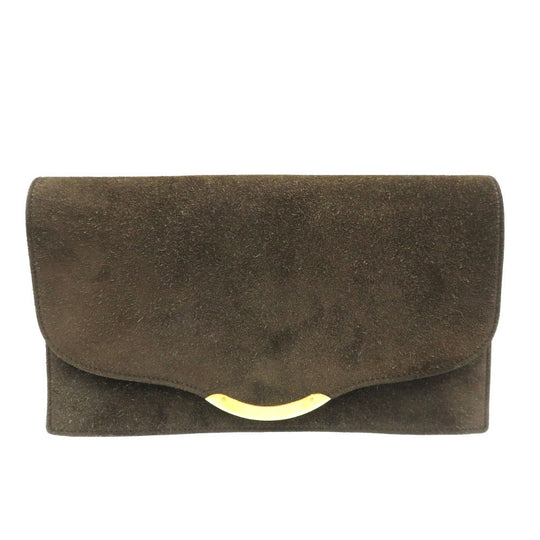 HERMES Clutch bag Doblis Brown Women Used Authentic