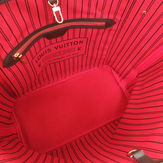 LOUIS VUITTON Tote Bag N41358 Damier canvas Slys Damier New Neverfull MM Women Used Authentic