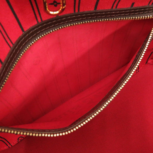 LOUIS VUITTON Tote Bag N51109 Damier canvas Brown Damier Never full PM Women Used Authentic