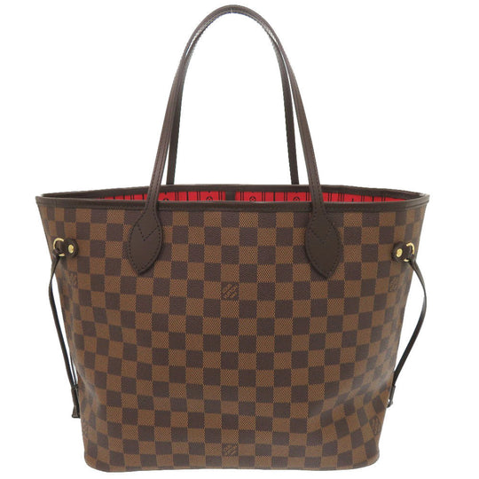 LOUIS VUITTON Tote Bag N51105 Damier canvas Brown Damier Neverfull MM Women Used Authentic