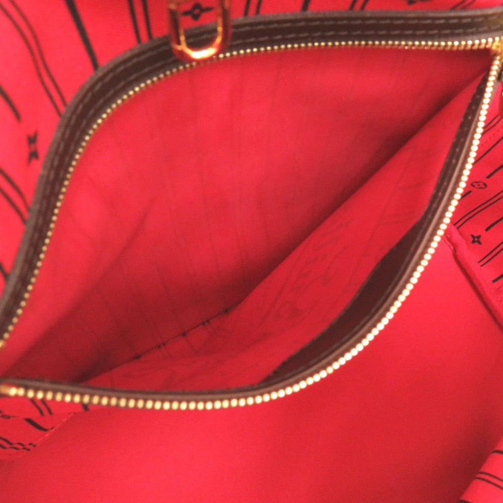 LOUIS VUITTON Tote Bag N51105 Damier canvas Brown Damier Neverfull MM Women Used Authentic