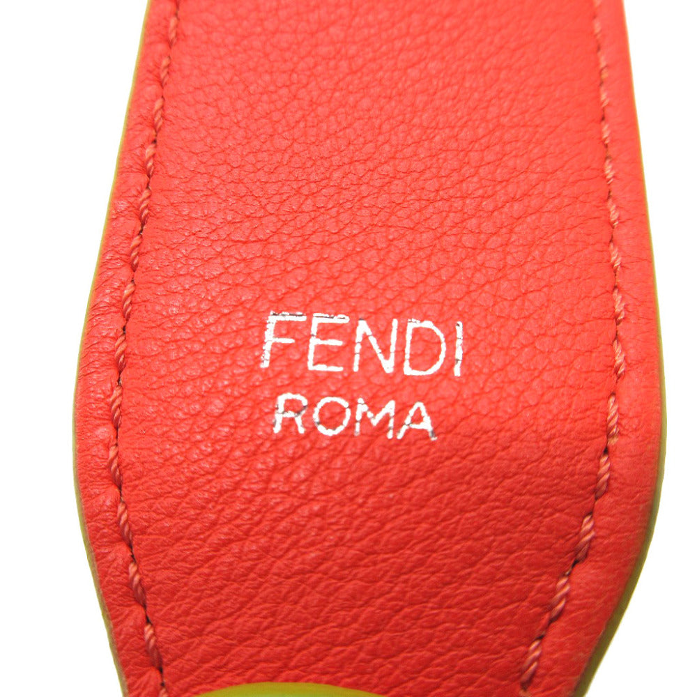 FENDI Shoulder strap leather light blue Strap you unisex(Unisex) Used Authentic