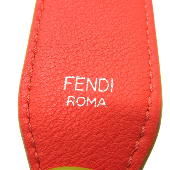 FENDI Shoulder strap leather light blue Strap you unisex(Unisex) Used Authentic