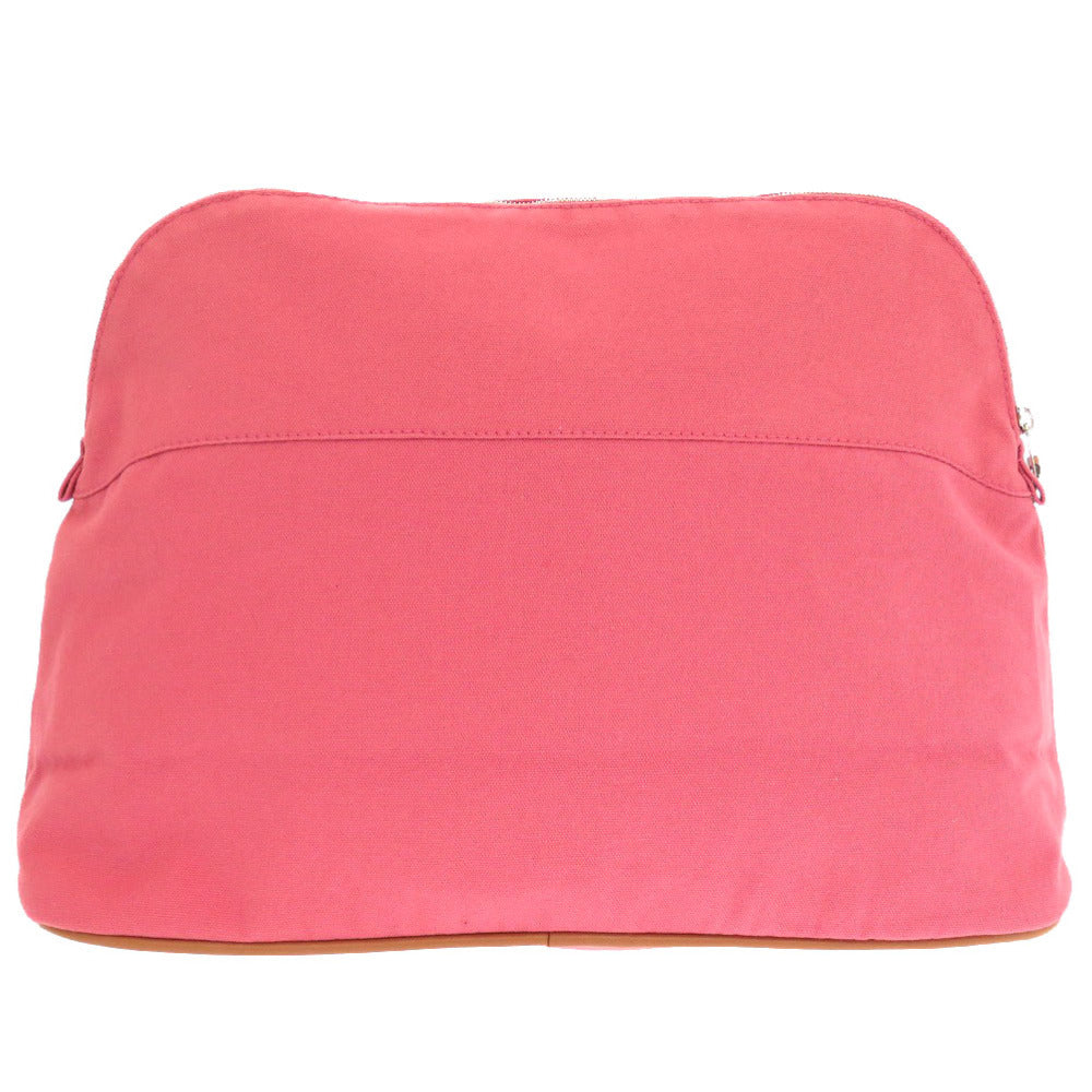 HERMES Pouch canvas pink Bolide Pouch TGM 34 Women Used Authentic