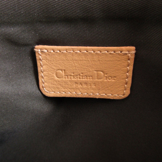 Christian Dior Handbag canvas Brown Saddle pouch Trotter Women Used Authentic