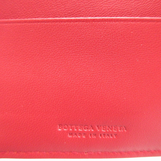 BOTTEGAVENETA Notebook cover leather Red agenda INTRECCIATO unisex(Unisex) Used Authentic