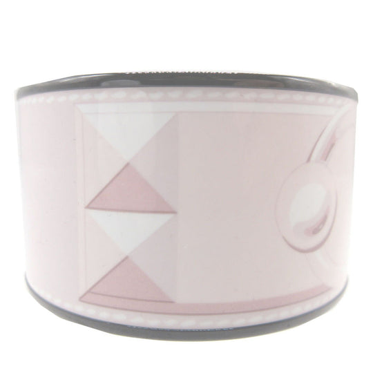 HERMES Bangle metal pink bracelet Enamel bangle TGM unisex(Unisex) Used Authentic