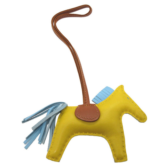 HERMES key ring leather Jonapnapur Bag charm Rodeo Charm PM Women Used Authentic