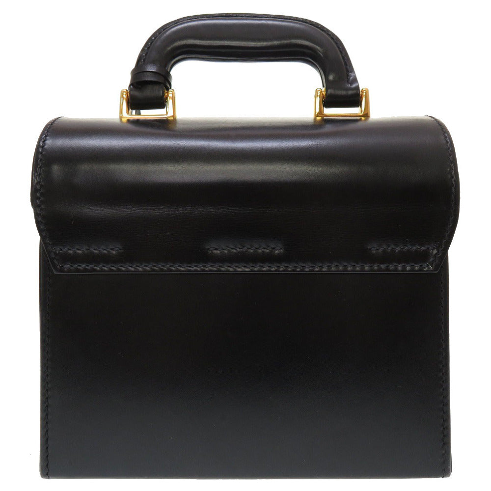 GUCCI Handbag 000 01 0246 leather black Ready lock Women Used Authentic