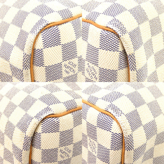 LOUIS VUITTON Boston Duffel bag N41429 Damier Azur Canvas white Keepall bandouliere55 Women(Unisex) Used Authentic