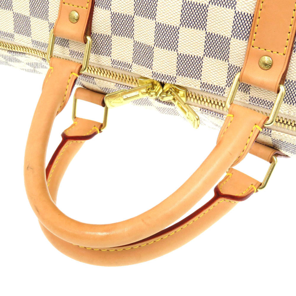 LOUIS VUITTON Boston Duffel bag N41429 Damier Azur Canvas white Keepall bandouliere55 Women(Unisex) Used Authentic