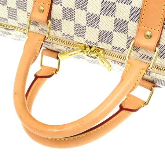 LOUIS VUITTON Boston Duffel bag N41429 Damier Azur Canvas white Keepall bandouliere55 Women(Unisex) Used Authentic