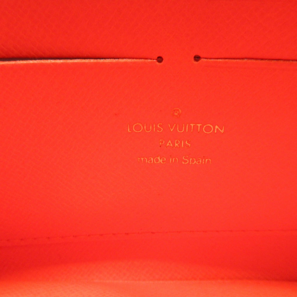 LOUIS VUITTON Long Wallet Purse M93711 Monogram canvas Orange Zip Around Monogram graffiti Zippy wallet unisex(Unisex) Used Authentic