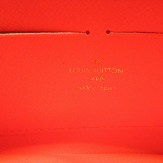 LOUIS VUITTON Long Wallet Purse M93711 Monogram canvas Orange Zip Around Monogram graffiti Zippy wallet unisex(Unisex) Used Authentic