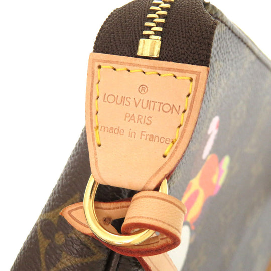 LOUIS VUITTON Pouch M51981 Monogram canvas Brown Accessory pouch Monogram panda Pochette Accessoires Women Used Authentic