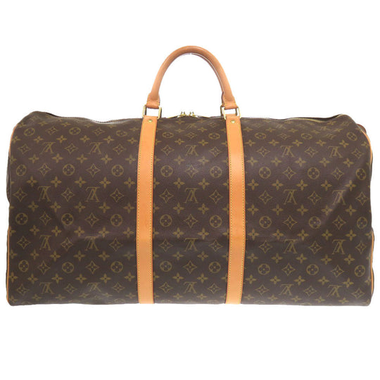 LOUIS VUITTON Boston Duffel bag M41422 Monogram canvas Brown Monogram Keepall 60 mens Used Authentic