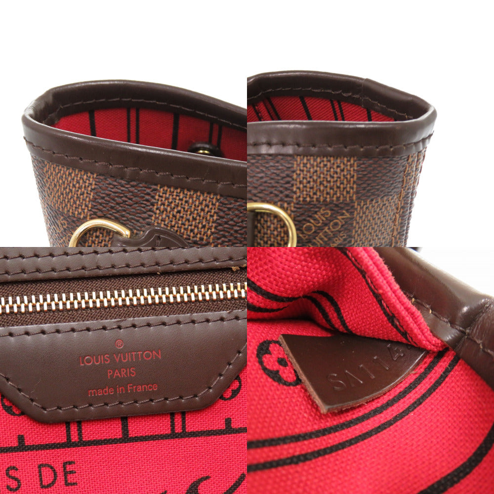 LOUIS VUITTON Tote Bag N51109 Damier canvas Brown Damier Never full PM Women Used Authentic