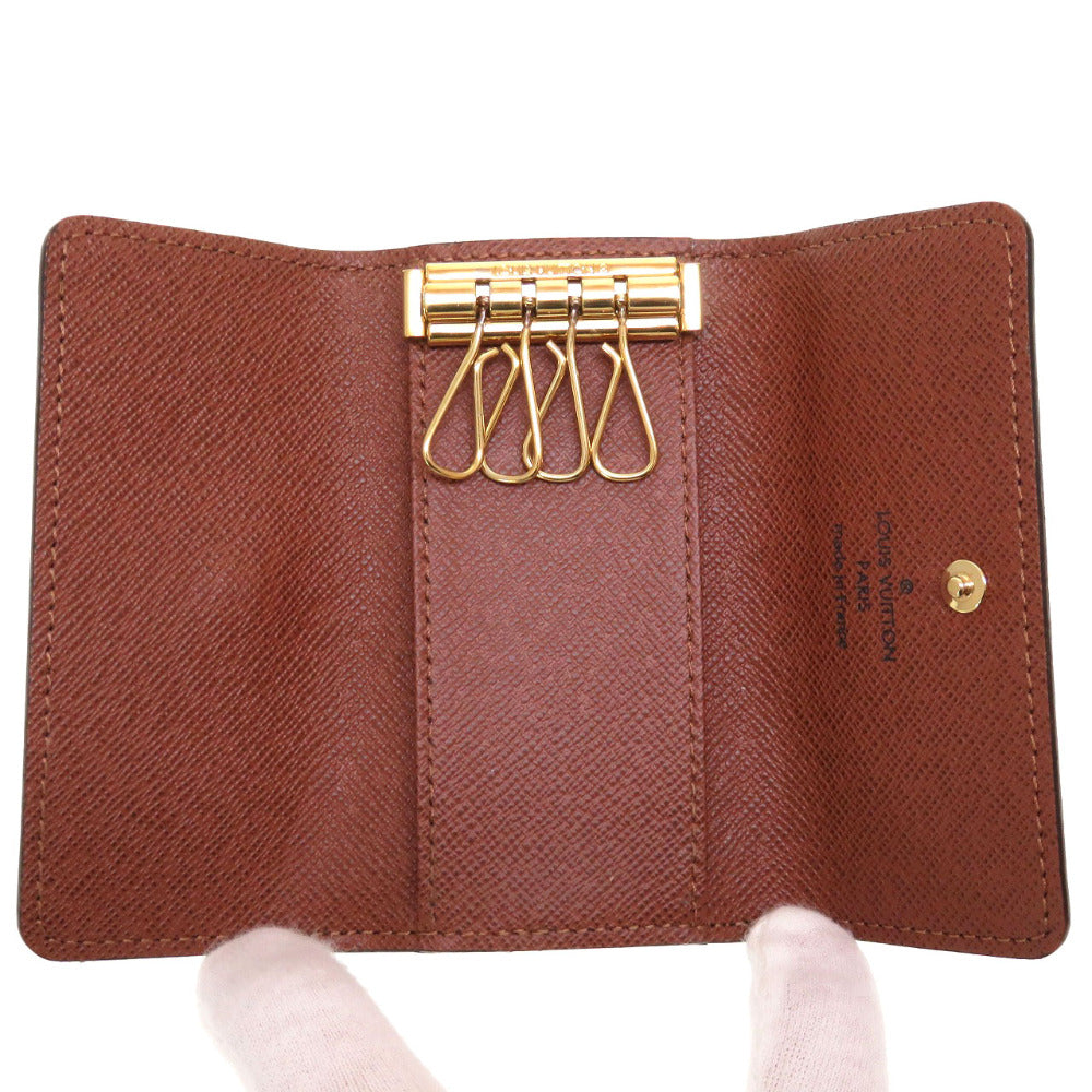 LOUIS VUITTON Key case Key holder  M69517 Monogram canvas Brown 4 hooks Monogram Multicles4 Women Used Authentic