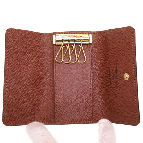 LOUIS VUITTON Key case Key holder  M69517 Monogram canvas Brown 4 hooks Monogram Multicles4 Women Used Authentic