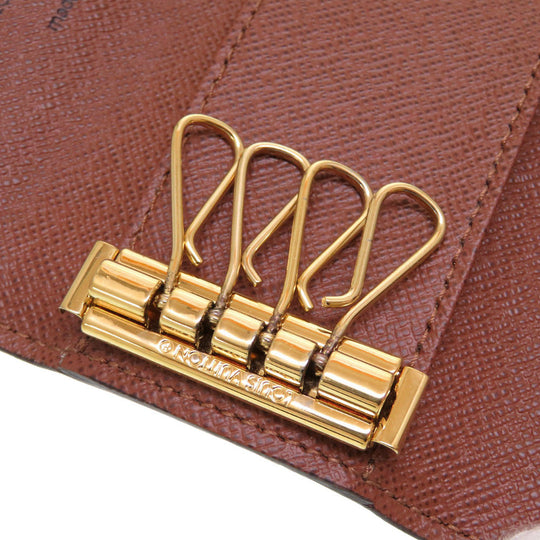 LOUIS VUITTON Key case Key holder  M69517 Monogram canvas Brown 4 hooks Monogram Multicles4 Women Used Authentic