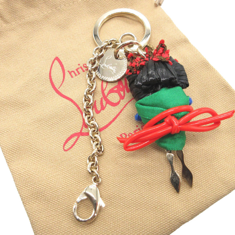 Christian Louboutin key ring metal gold Bag charm Charm doll unisex(Unisex) Used Authentic