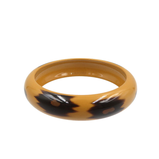 HERMES Bangle lacquer Brown Lacquerwood Women Used Authentic