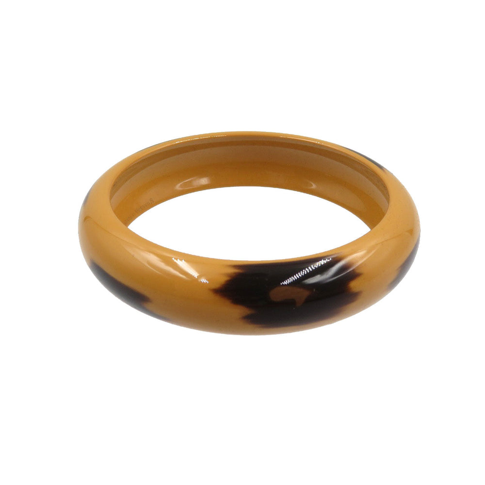 HERMES Bangle lacquer Brown Lacquerwood Women Used Authentic