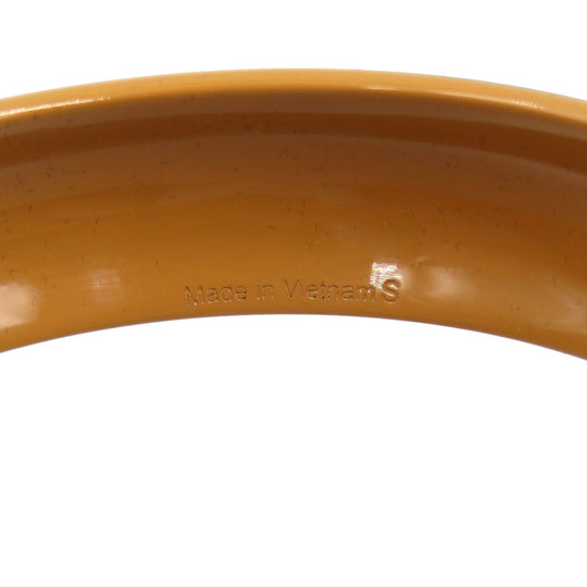 HERMES Bangle lacquer Brown Lacquerwood Women Used Authentic