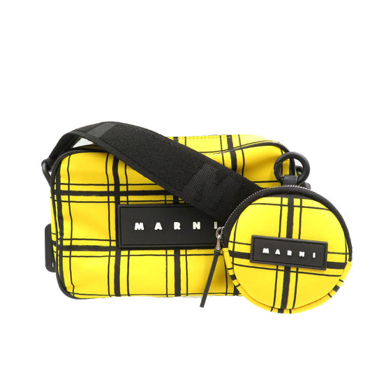 MARNI Shoulder Bag Nylon yellow Women Used Authentic