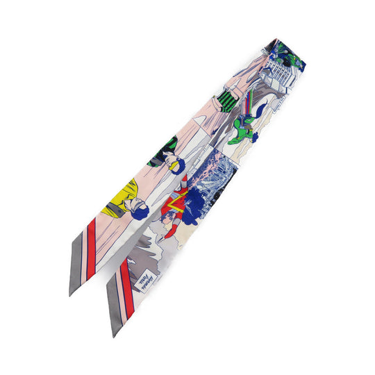 HERMES scarf 063463S silk grease Twilly Women Used Authentic