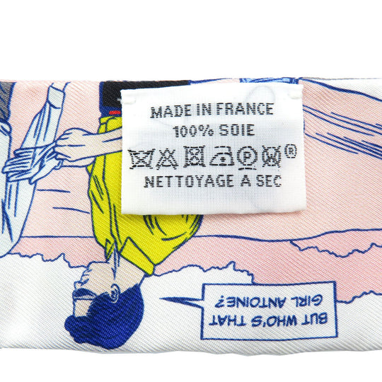 HERMES scarf 063463S silk grease Twilly Women Used Authentic