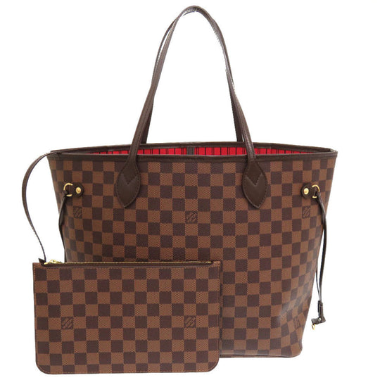 LOUIS VUITTON Tote Bag N41358 Damier canvas Slys Damier New Neverfull MM Women Used Authentic