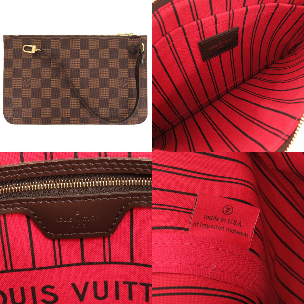 LOUIS VUITTON Tote Bag N41358 Damier canvas Slys Damier New Neverfull MM Women Used Authentic