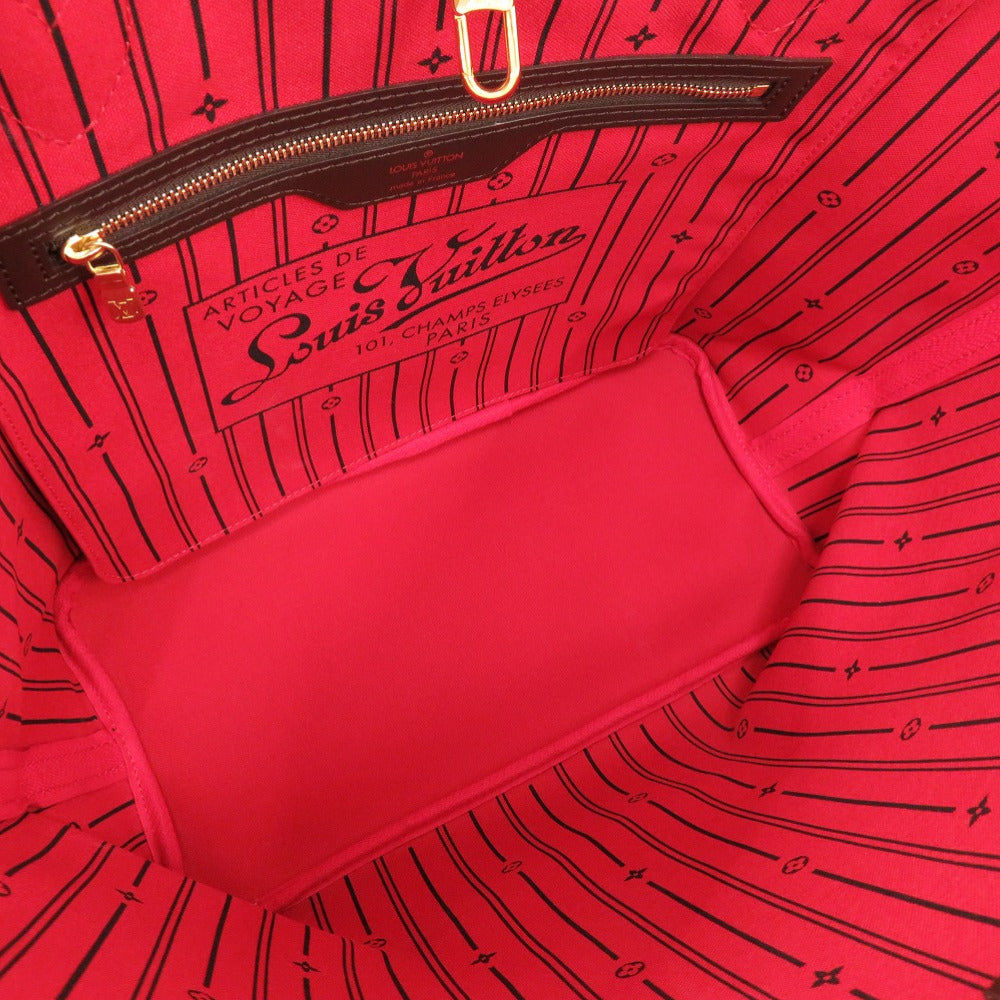 LOUIS VUITTON Tote Bag N51105 Damier canvas Brown Damier Neverfull MM Women Used Authentic