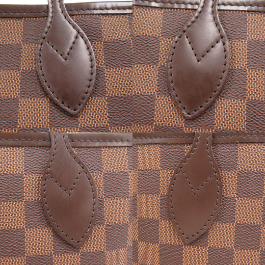 LOUIS VUITTON Tote Bag N51105 Damier canvas Brown Damier Neverfull MM Women Used Authentic