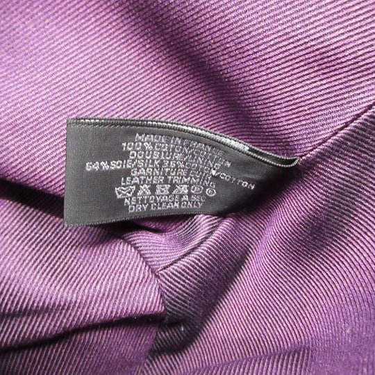 HERMES Pouch canvas Rouge viv Parmir Women Used Authentic