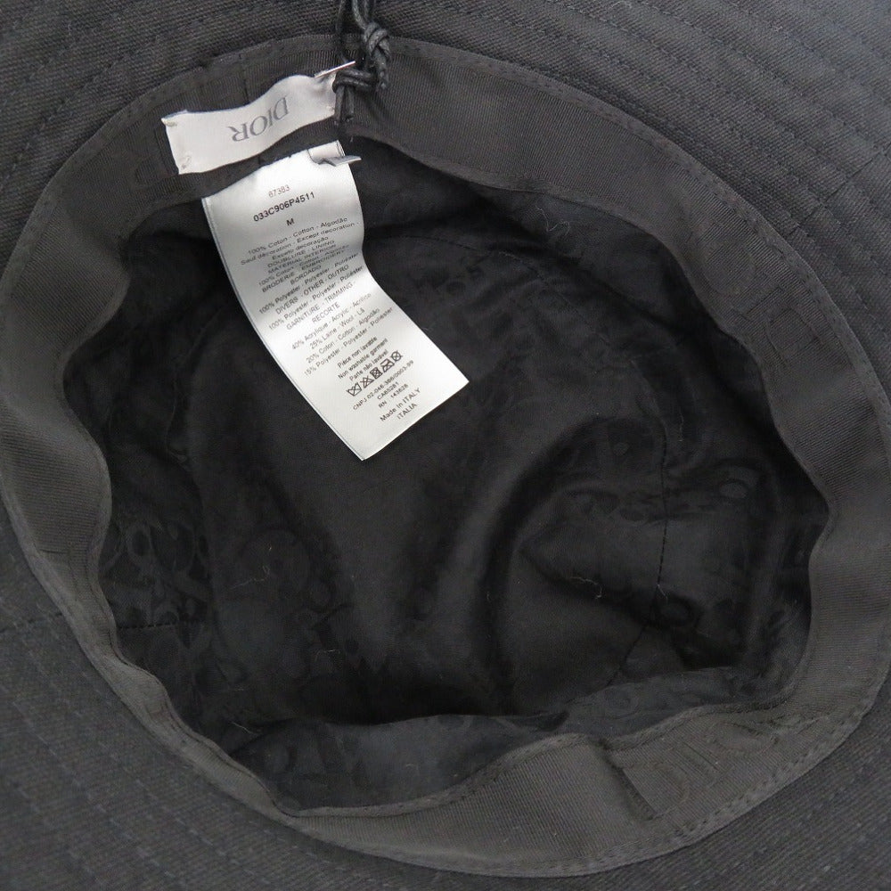 Dior Other hats Cotton, Polyester black Tiger patch bucket hat DIOR AND PETER DOIG Women Used Authentic