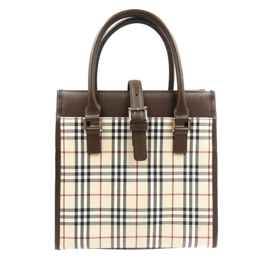 BURBERRY Handbag Coated canvas Multicolor Women Used Authentic