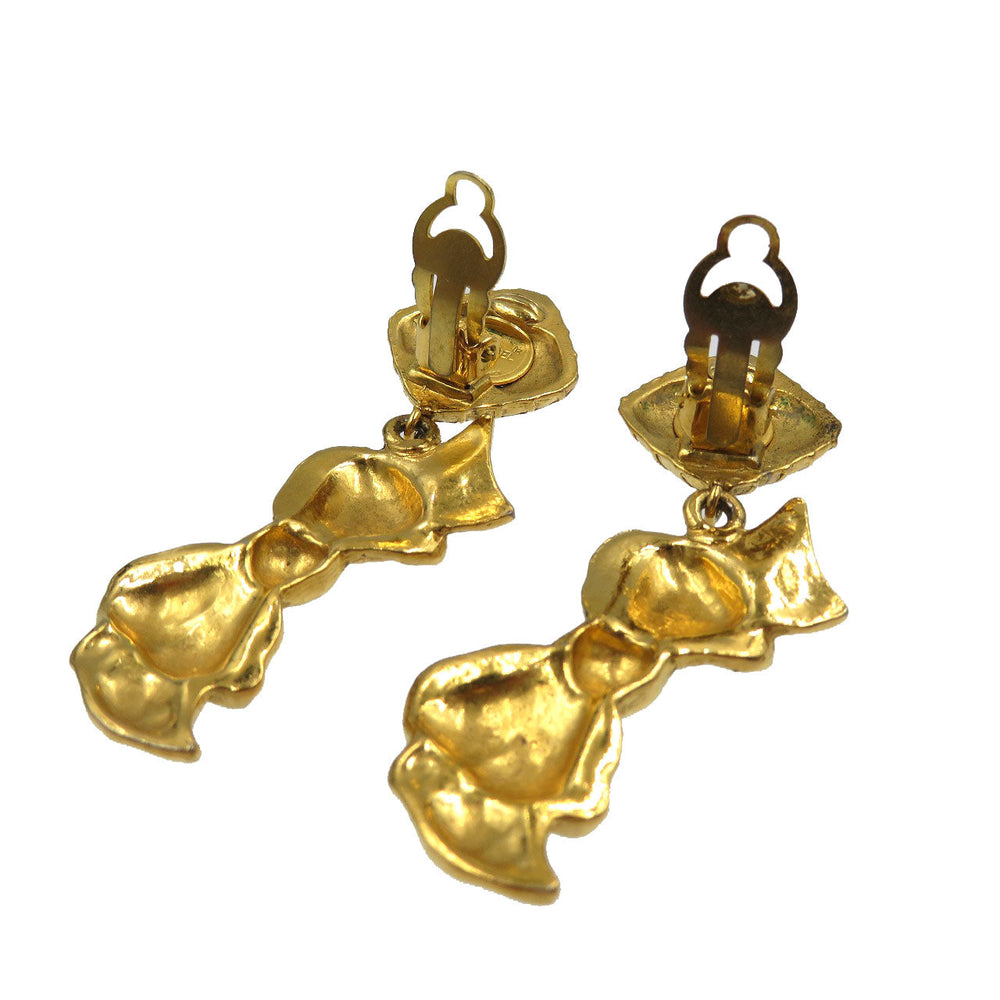 CHANEL Earring metal gold Women Used Authentic